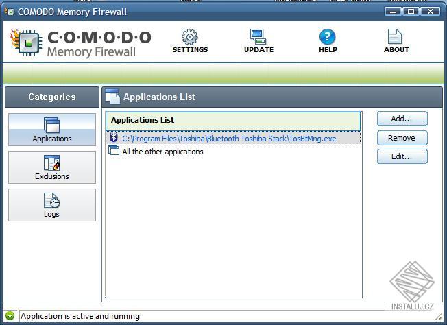 Comodo Memory Firewall