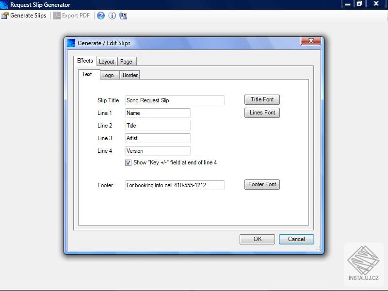 Request Slip Generator