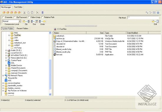 A43 File Management Utility