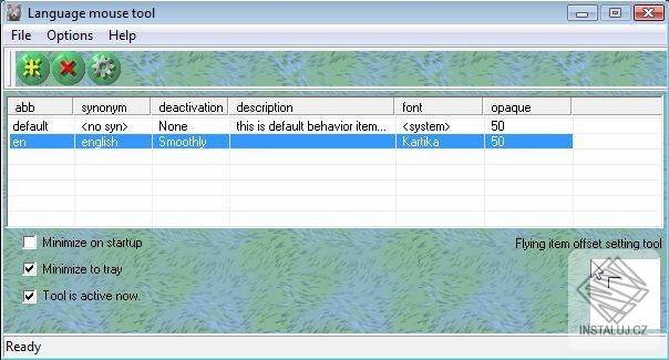 Language Indicator Mouse Tool