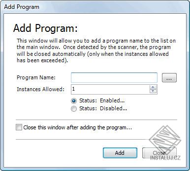 Control Running Programs