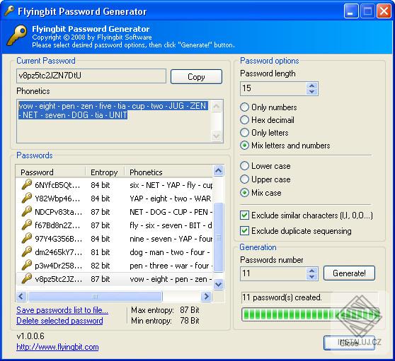 FlyingBit Password Generator