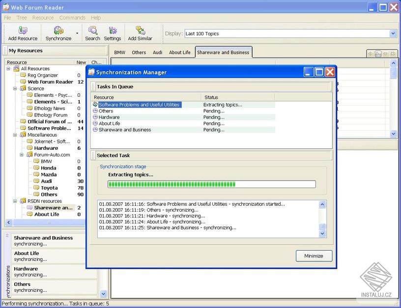 Web Forum Reader