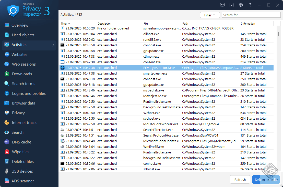 Ashampoo Privacy Inspector