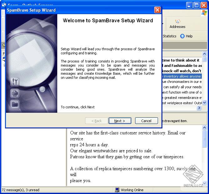 SpamBrave for Outlook Express and Windows Mail