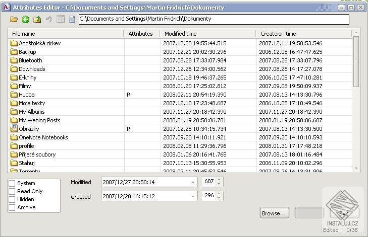 File Attributes Editor