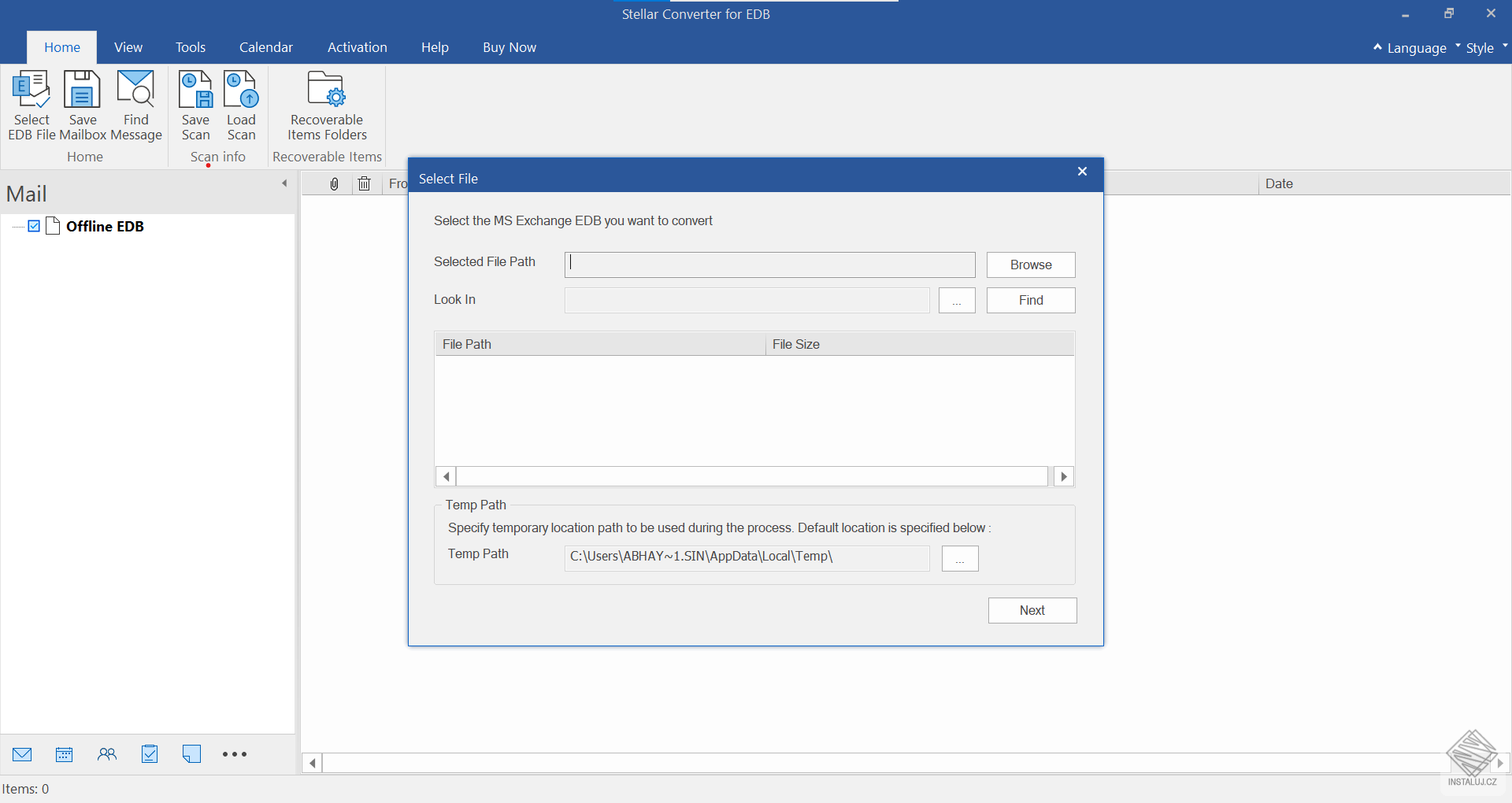 Stellar Converter for EDB
