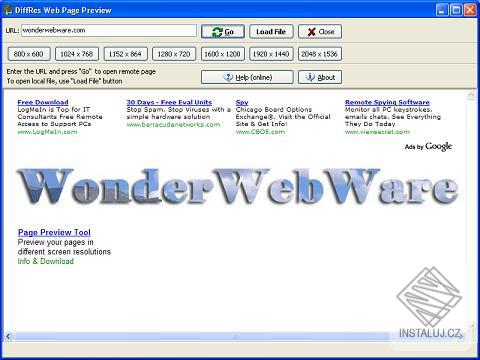 DiffRes Web Page Preview Tool