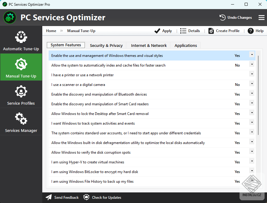 PC Services Optimizer