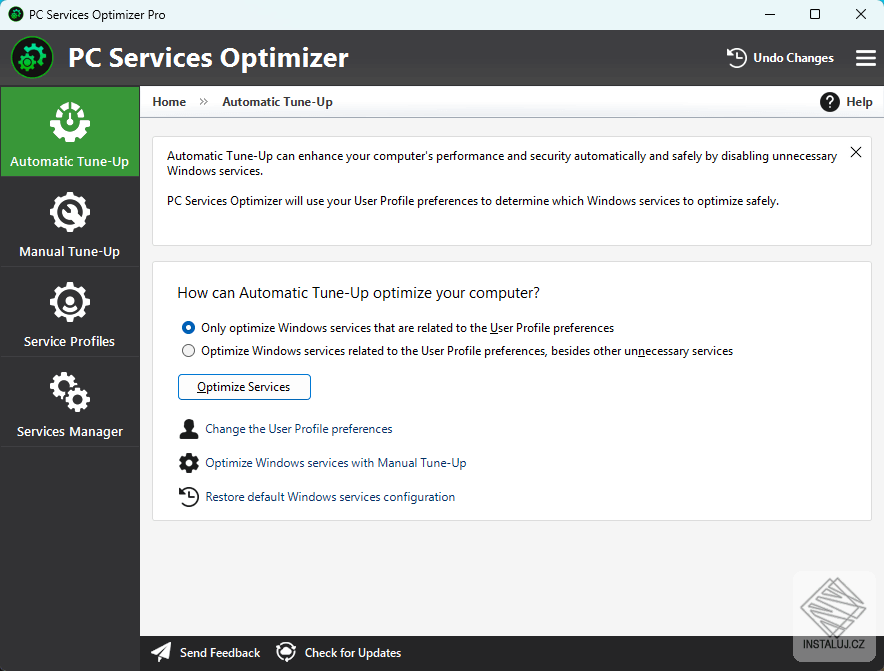 PC Services Optimizer