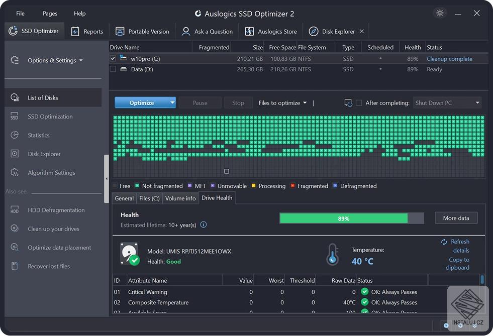 Auslogics SSD Optimizer