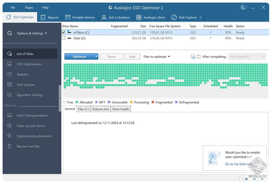 Auslogics SSD Optimizer