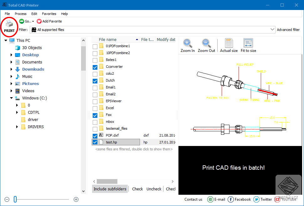 Total CAD Printer