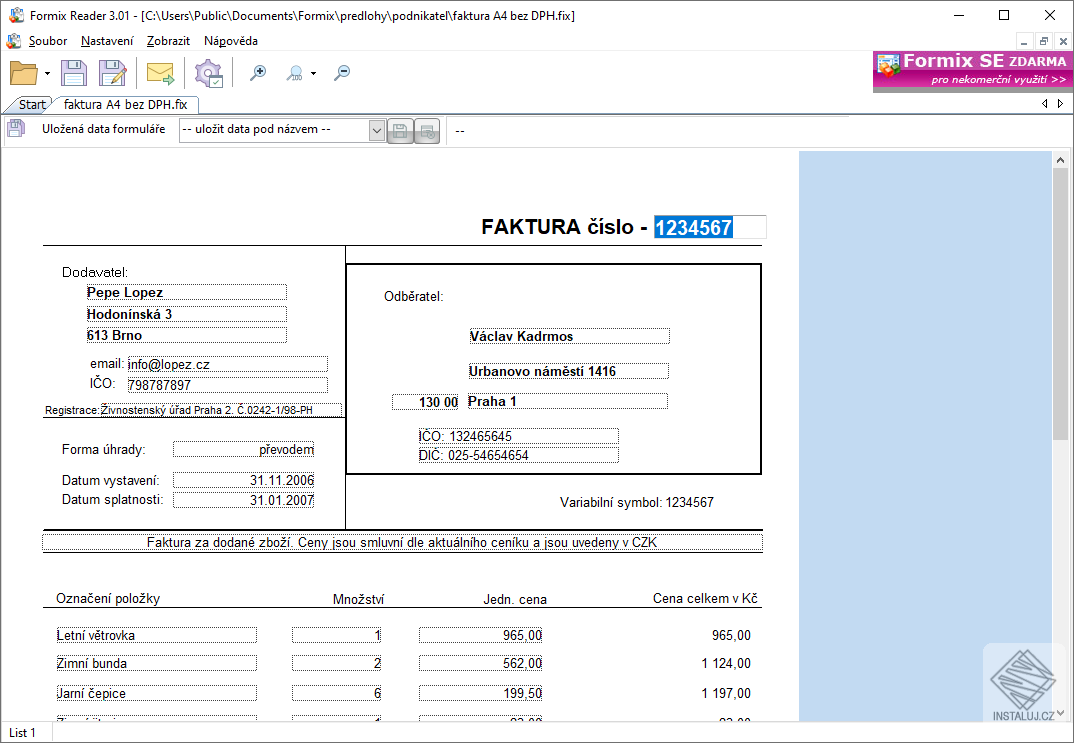 Formix Reader FREE