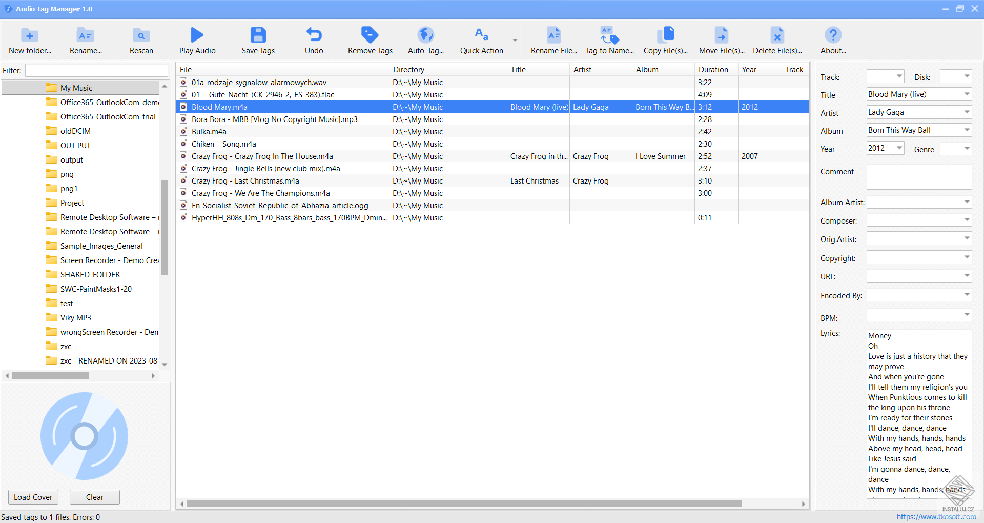 Audio Tag Manager
