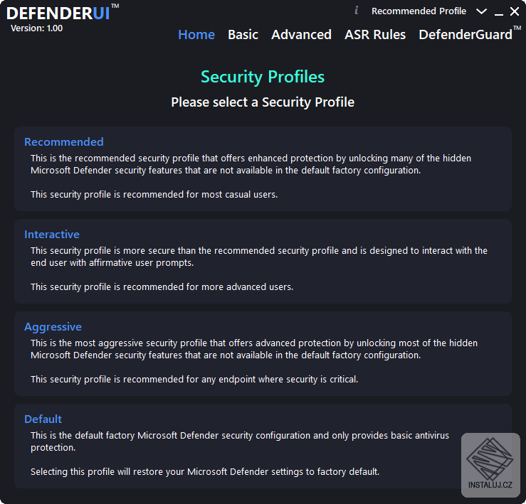 DefenderUI