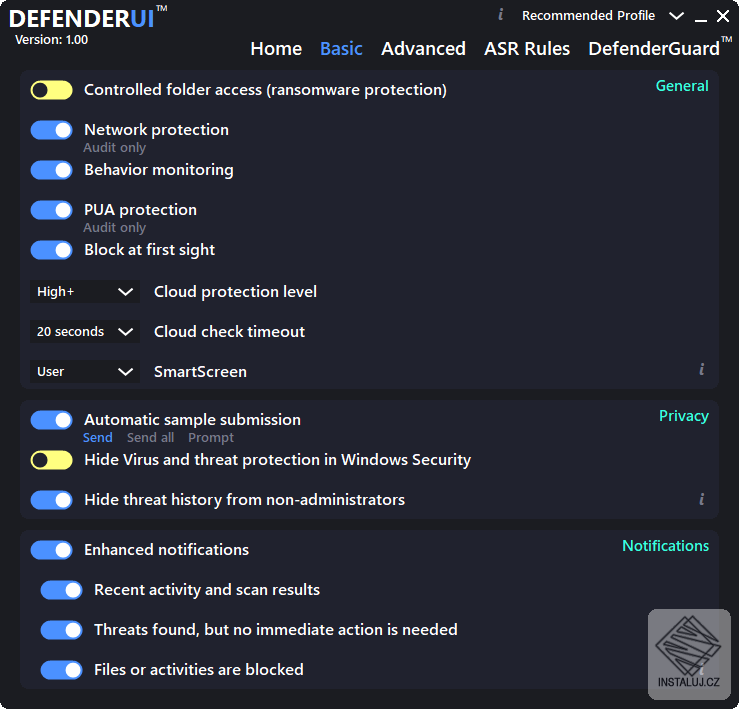 DefenderUI