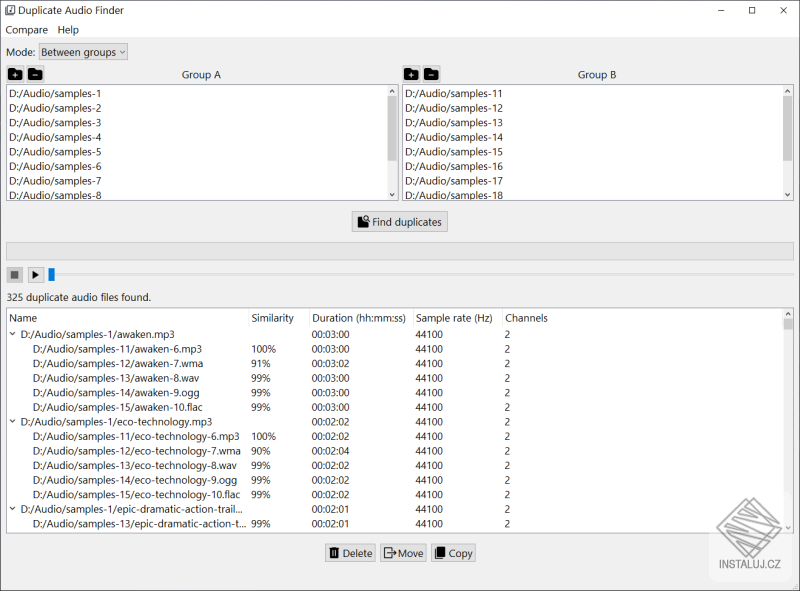 Duplicate Audio Finder