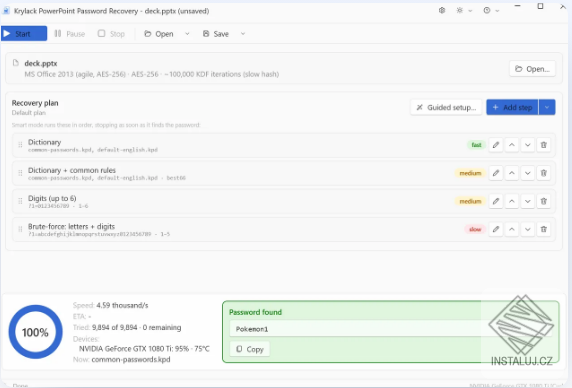 Krylack PowerPoint Password Recovery