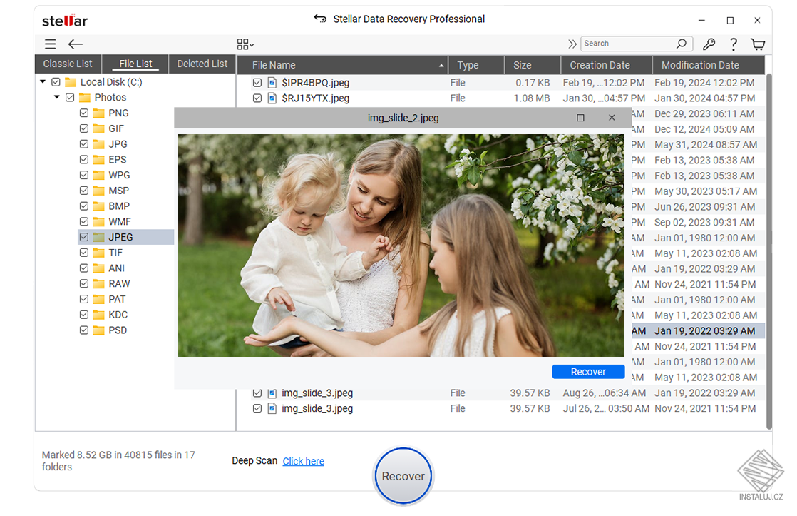 Stellar Data Recovery Professional