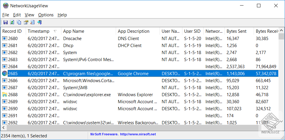 NetworkUsageView