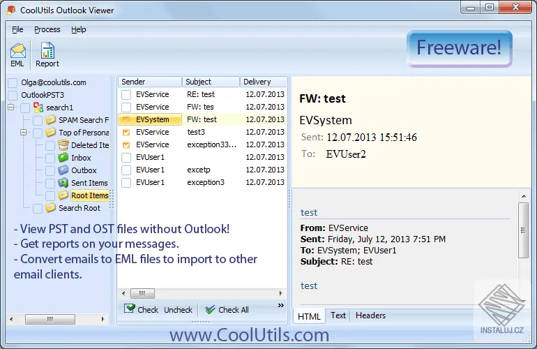 CoolUtils Outlook Viewer