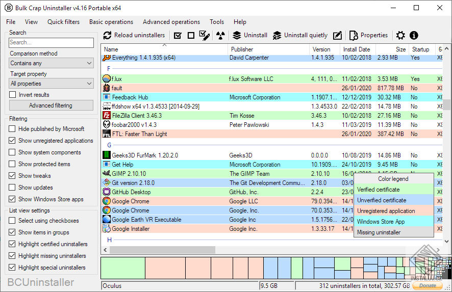 Bulk Crap Uninstaller