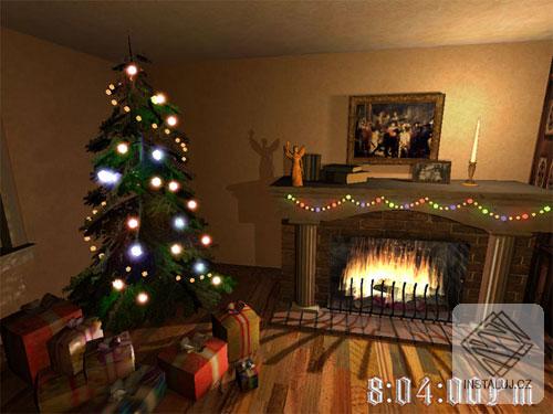 Christmas Fireplace 3D Screensaver