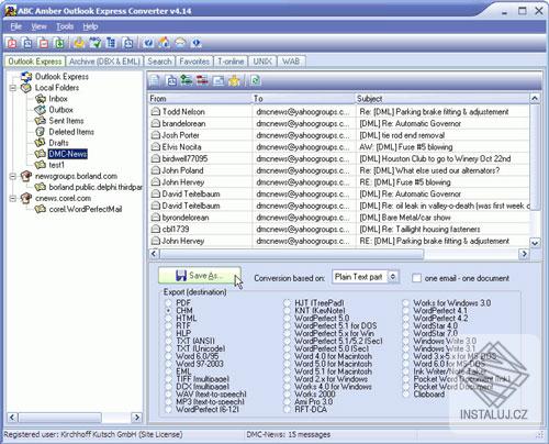 ABC Amber Outlook Express Converter