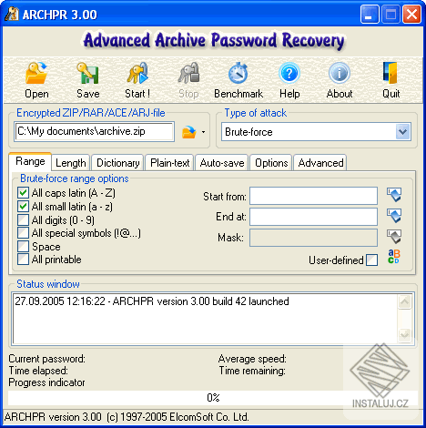 Advanced Archive Password Recovery