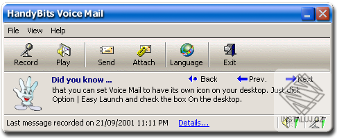 HandyBits Voice Mail