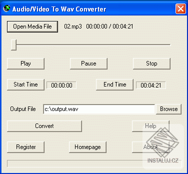 Audio/Video To Wav Converter