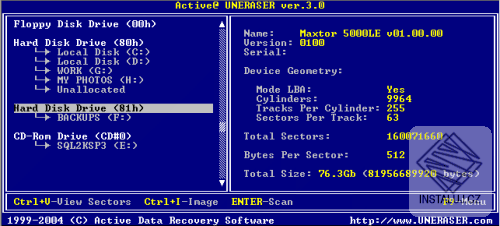 Active@ UNERASER for DOS