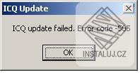 Oprava ICQ 5.1 Error 505