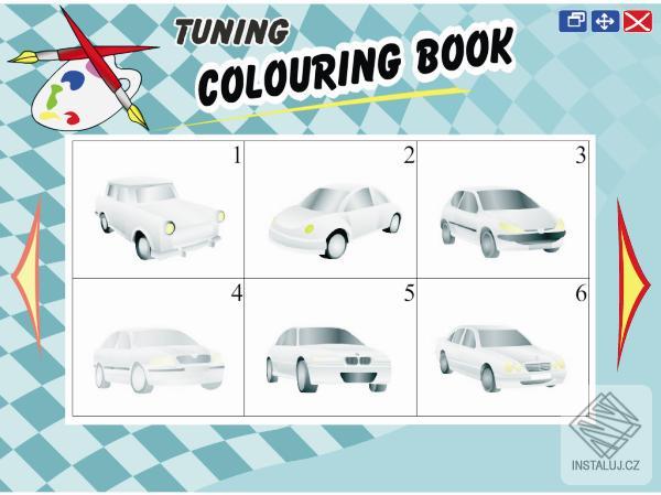 Tuning colouring book