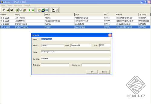 Adresář - TPsoft
