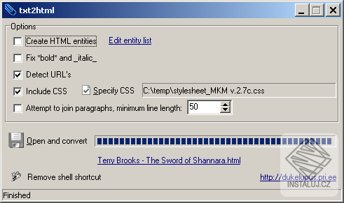 txt2html