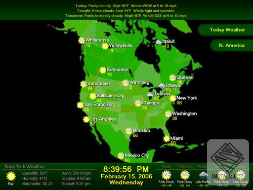 Weather Report Screensaver
