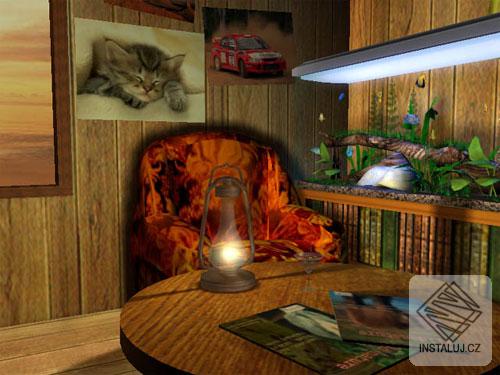 3D Bungalow Aquarium Screensaver