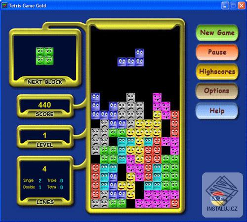 Tetris Game Gold
