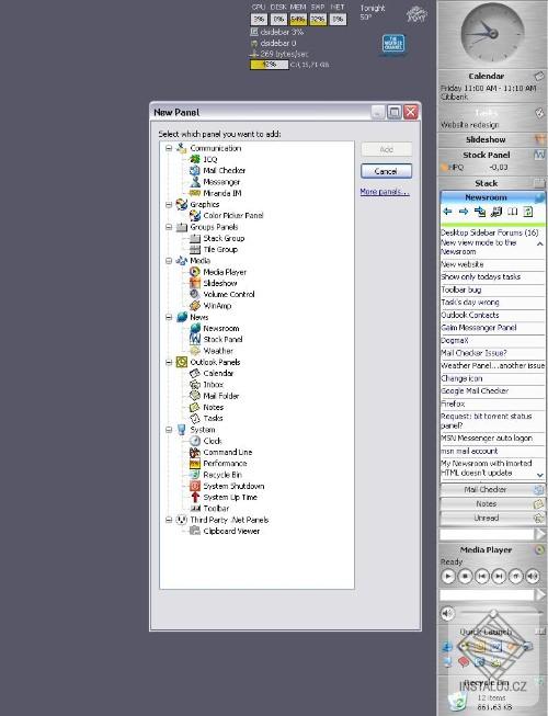 Desktop Sidebar