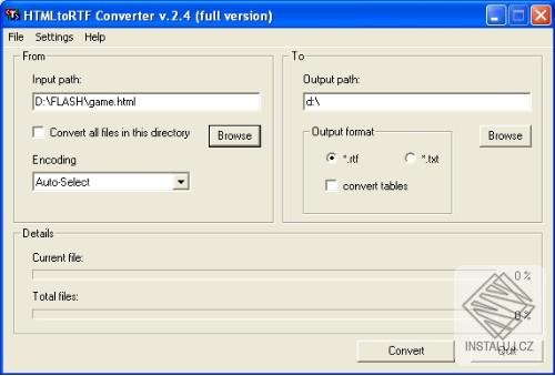 HTMLtoRTF Converter