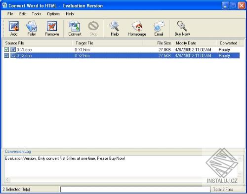 Convert Word to HTML