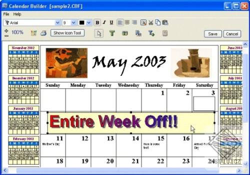 Calendar Builder