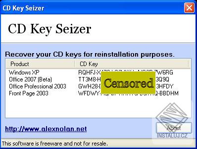 CD Key Seizer