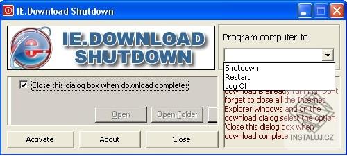 IE.Download Shutdown