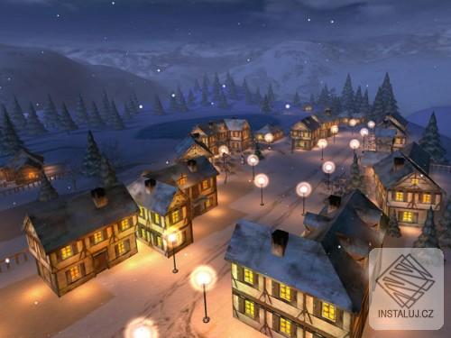 3D Winter Night screensaver