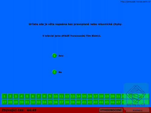 Přijímačky z češtiny