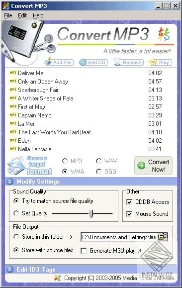Convert MP3
