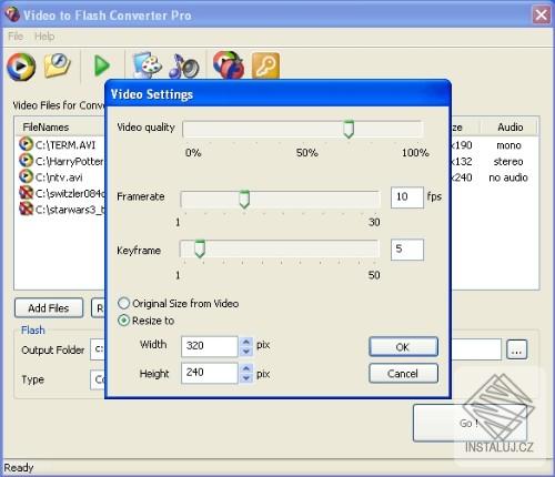 Video to Flash Batch Converter